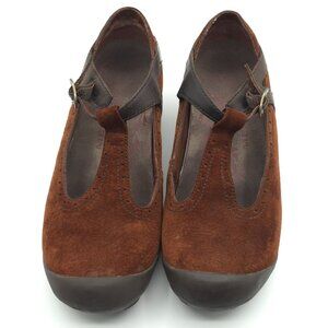 Merrell Mary Jane Shoes Brown Suede Womens Sz 8